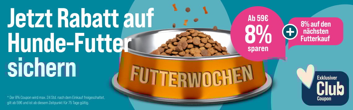8 % Futterrabatt