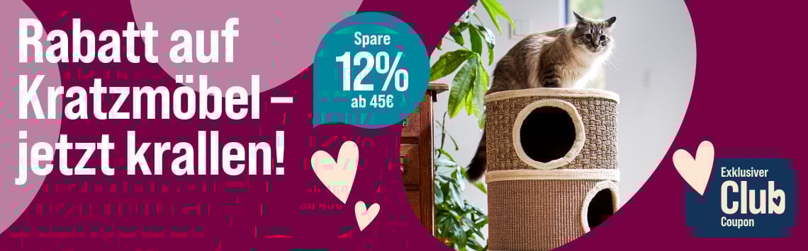 12% ab 45€ auf Kratzmöbel
