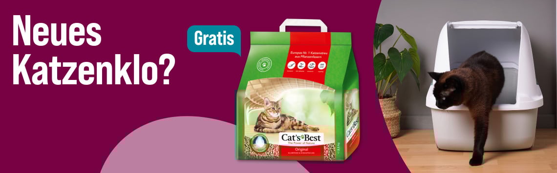 Gratis Katzenstreu sichern