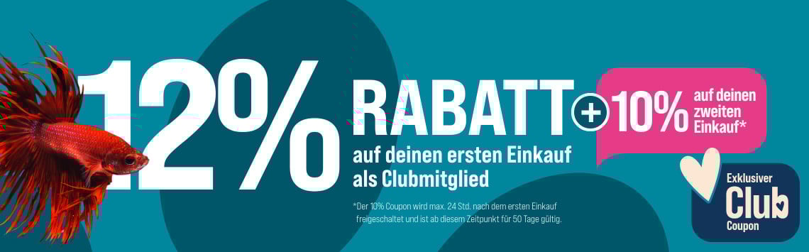 12 % Willkommensrabatt