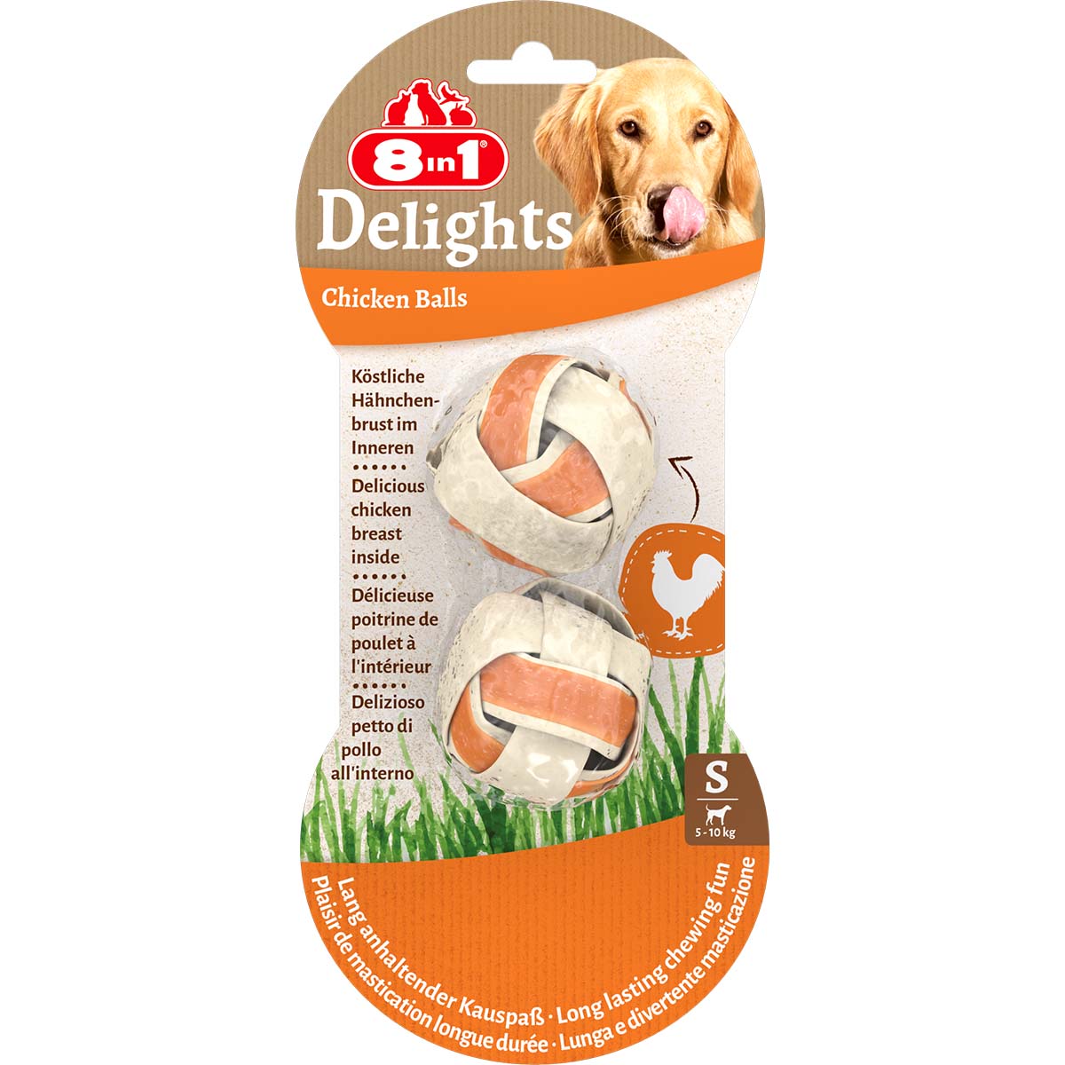 8in1 Delights žvýkací koule M 2 kusy