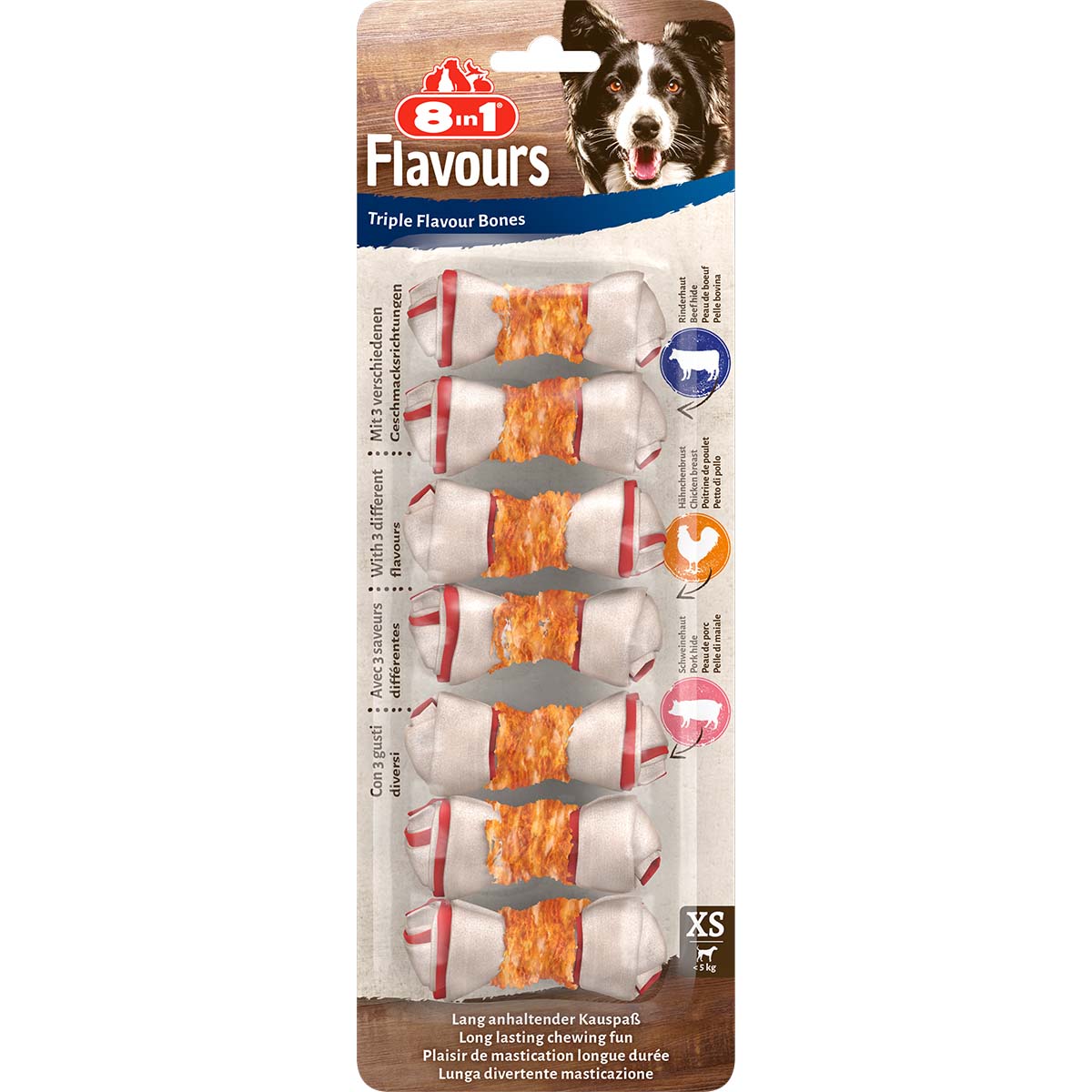 8in1 Triple Flavour XS 3 × 7 kusů