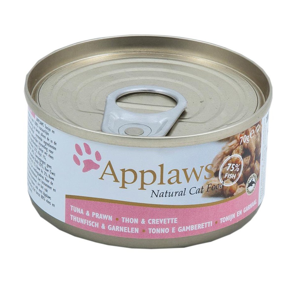 Applaws Cat filety z tuňáka a krevety 24 × 70 g