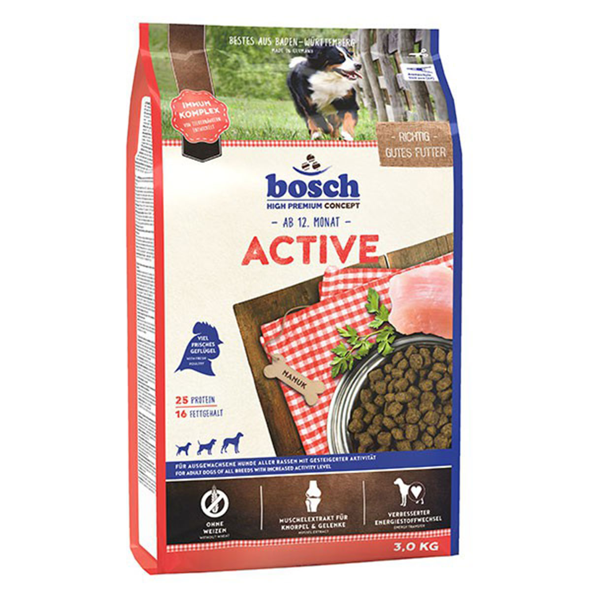 Bosch Hundefutter Active 2x15kg