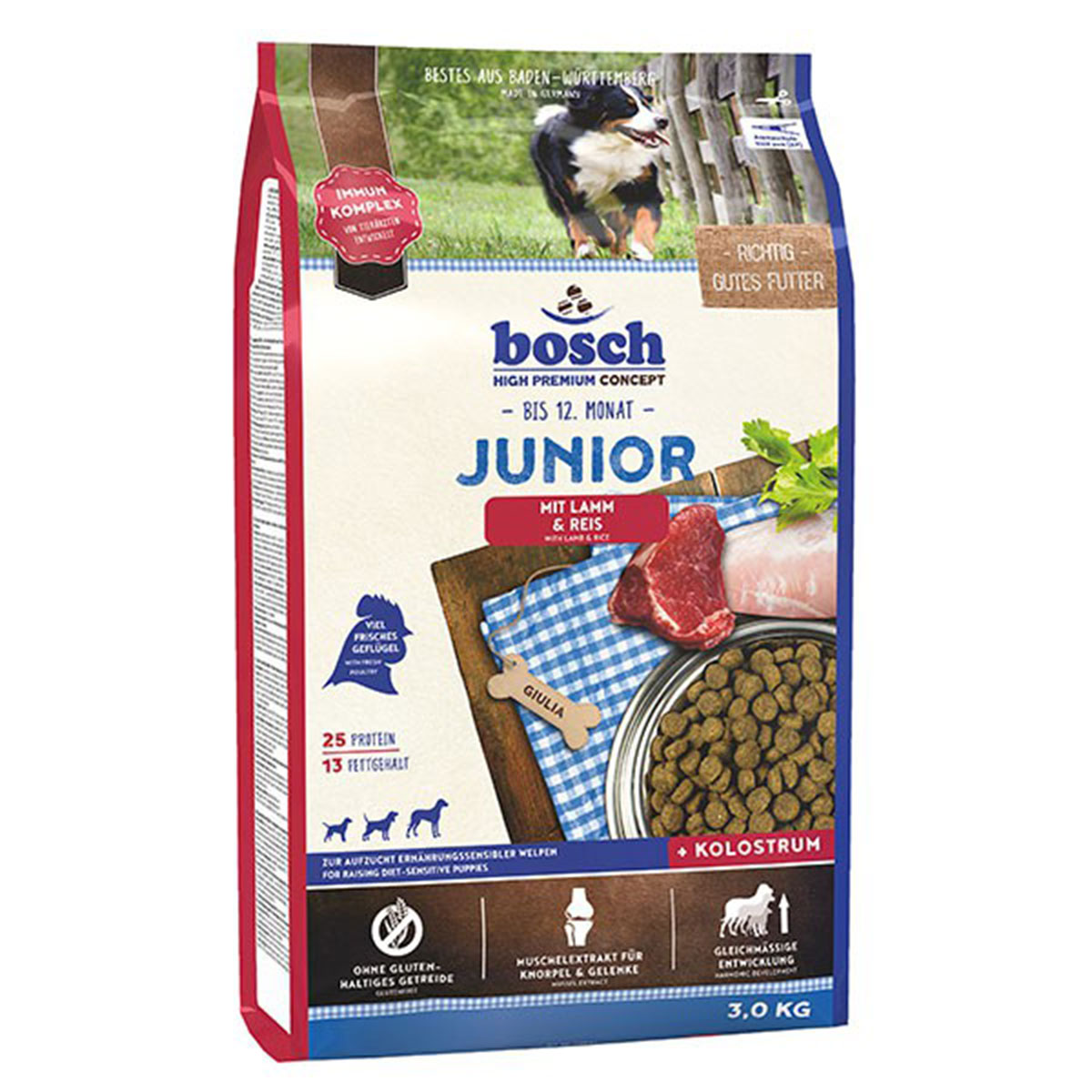 Levně Bosch Junior jehněčí maso a rýže 3 kg