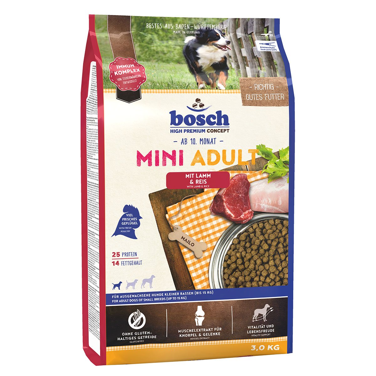 Bosch Mini Adult jehněčí maso a rýže 3 kg