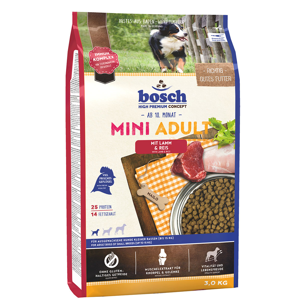 Levně Bosch Mini Adult jehněčí maso a rýže 3 kg