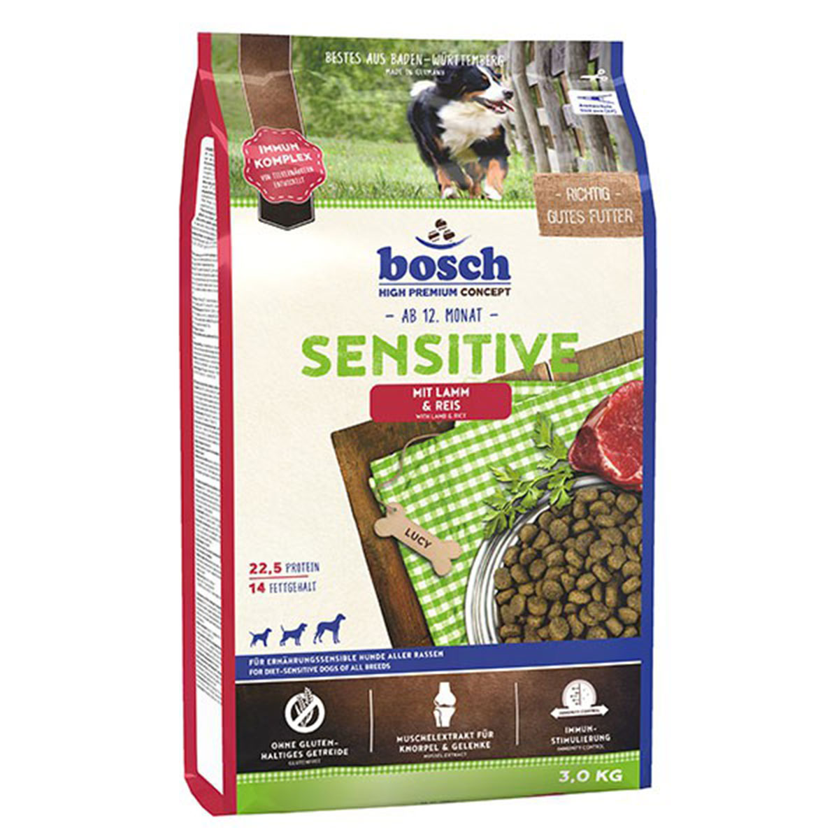 Bosch Sensitive jehněčí maso a rýže 3 kg