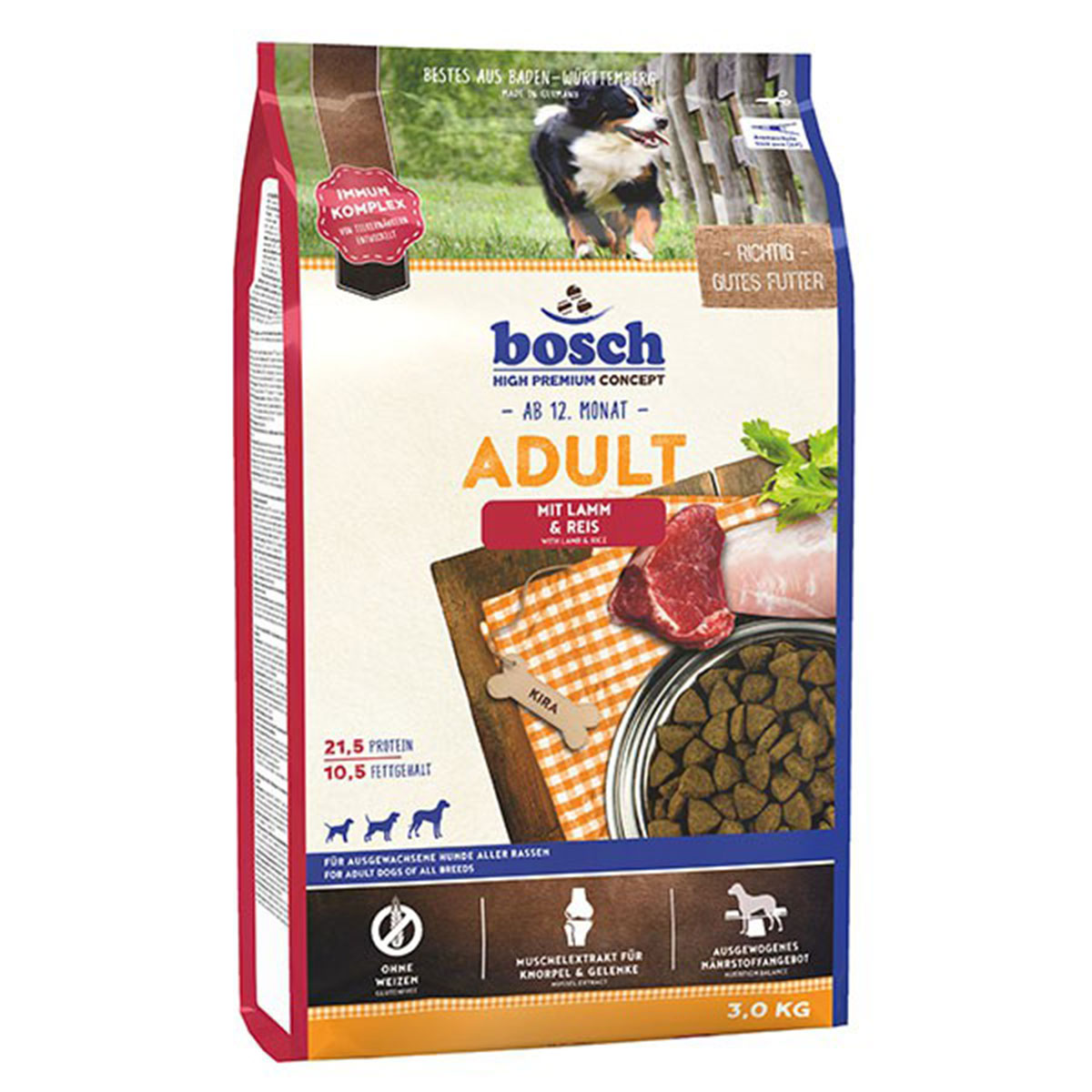 Levně Bosch Adult s jehněčím a rýží 3 kg