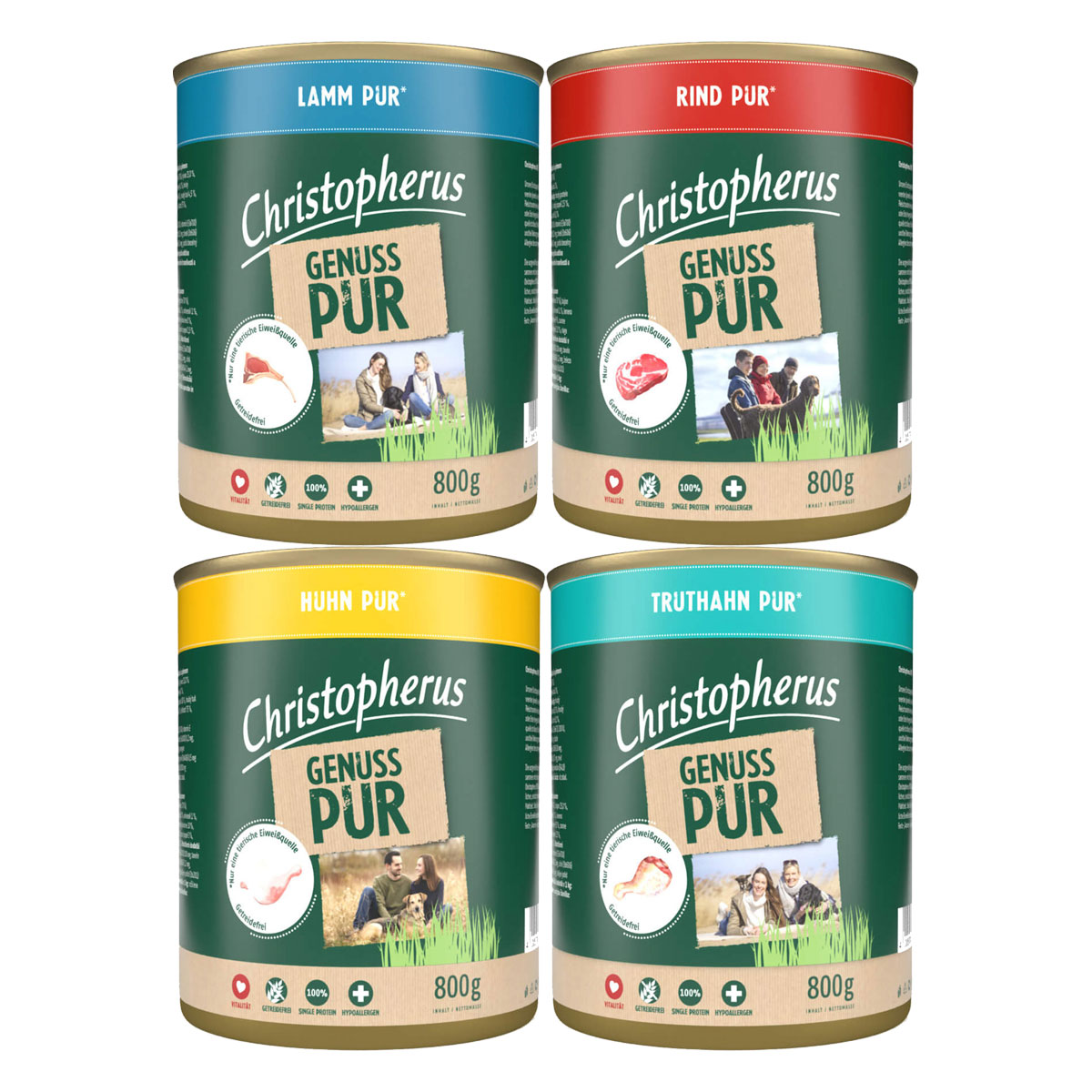 Christopherus Pur, variace chutí, 24× 800 g