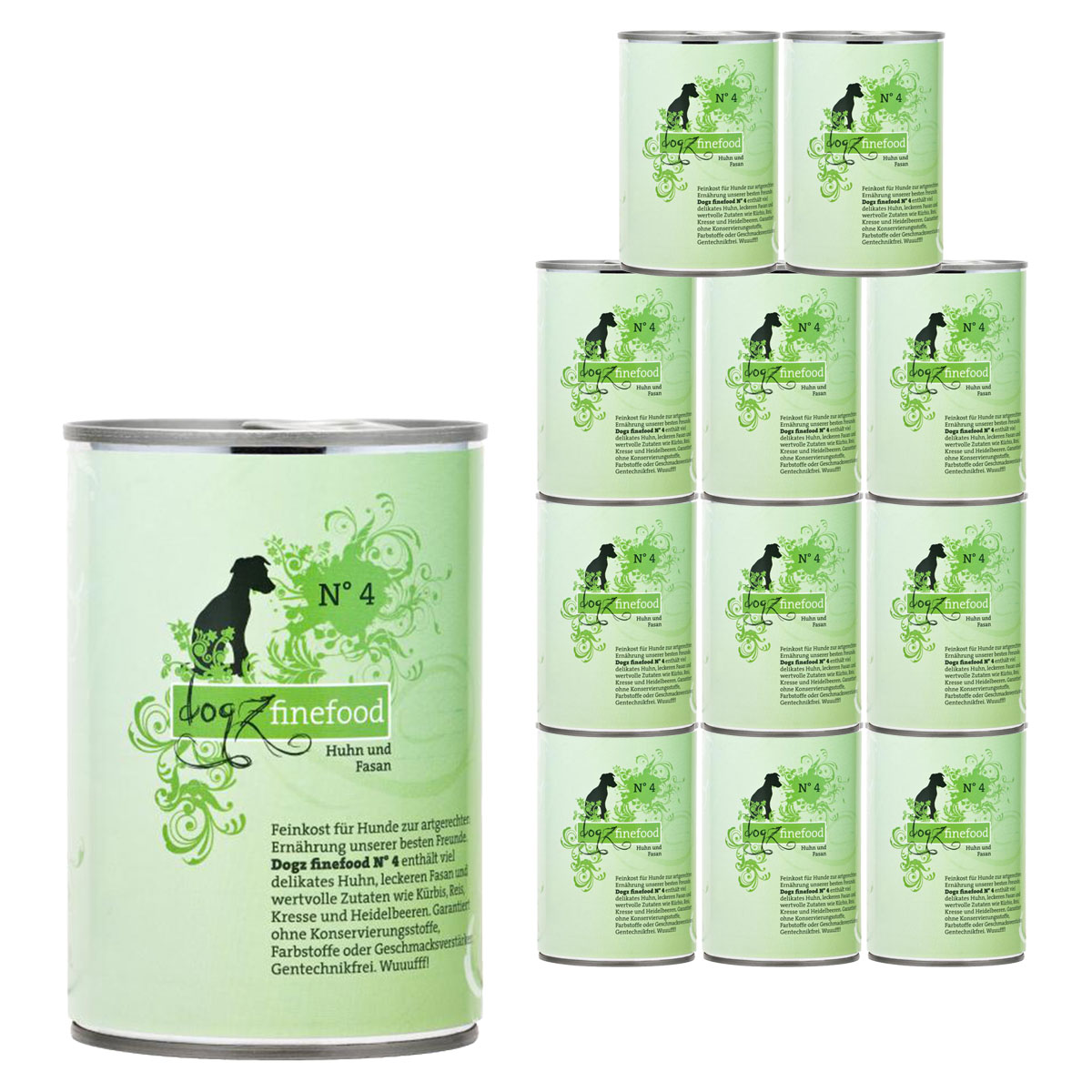 dogz finefood No. 4 kuřecí a bažant 12 × 400 g