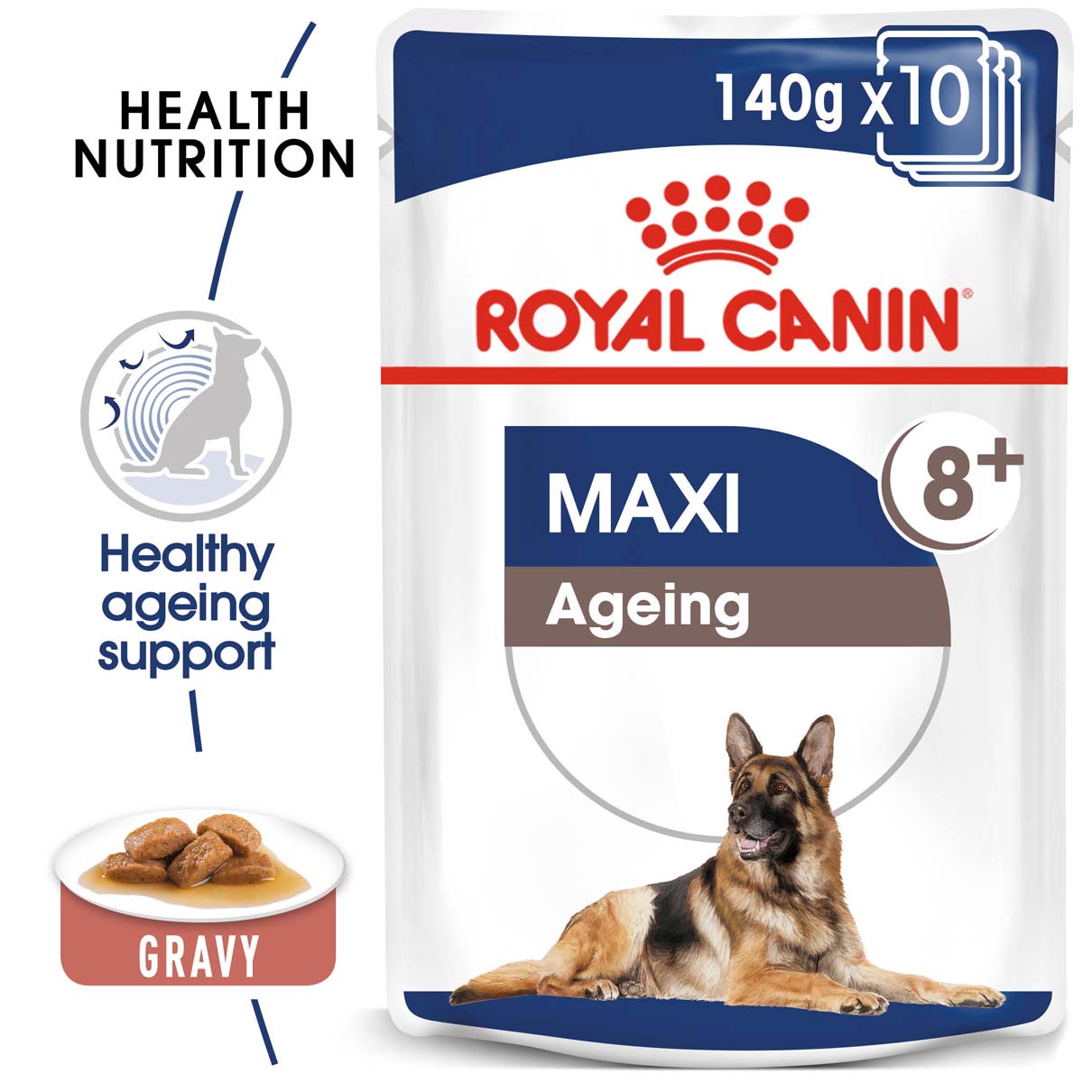 ROYAL CANIN MAXI Ageing 8+ mokré krmivo pro starší velké psy 10 x 140 g