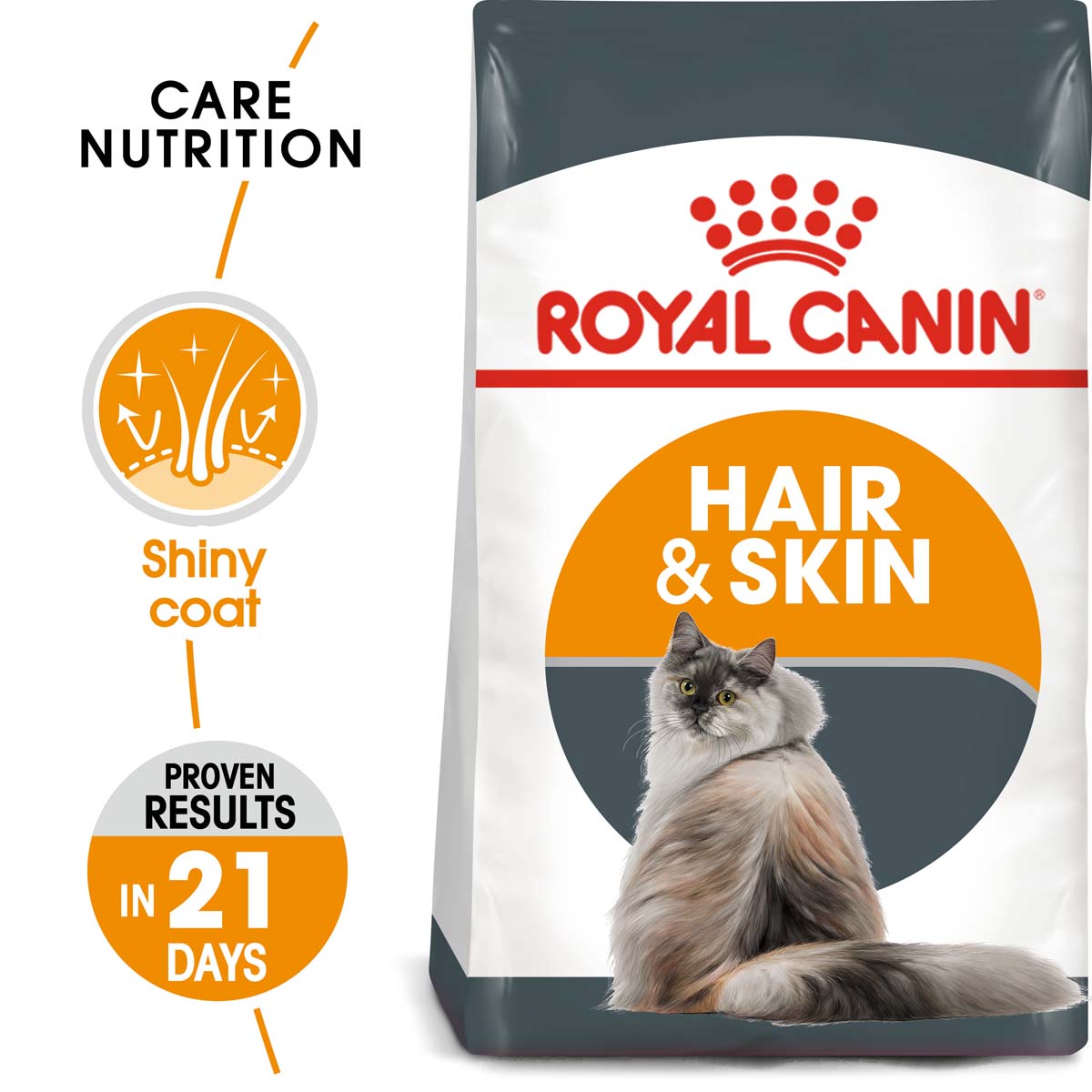 ROYAL CANIN Hair & Skin Care granule pro kočky k péči o zdravou srst 4 kg