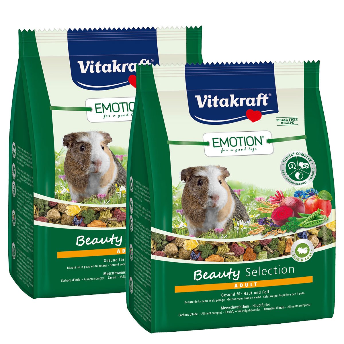 Vitakraft Emotion Beauty Selection Adult morčata, 2 × 1,5 kg