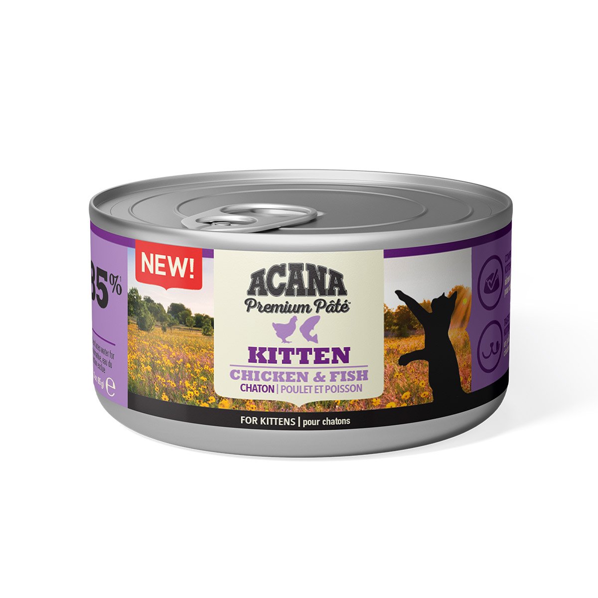 ACANA Cat Premium Pâté Kitten Chicken & Fish 24 × 85 g