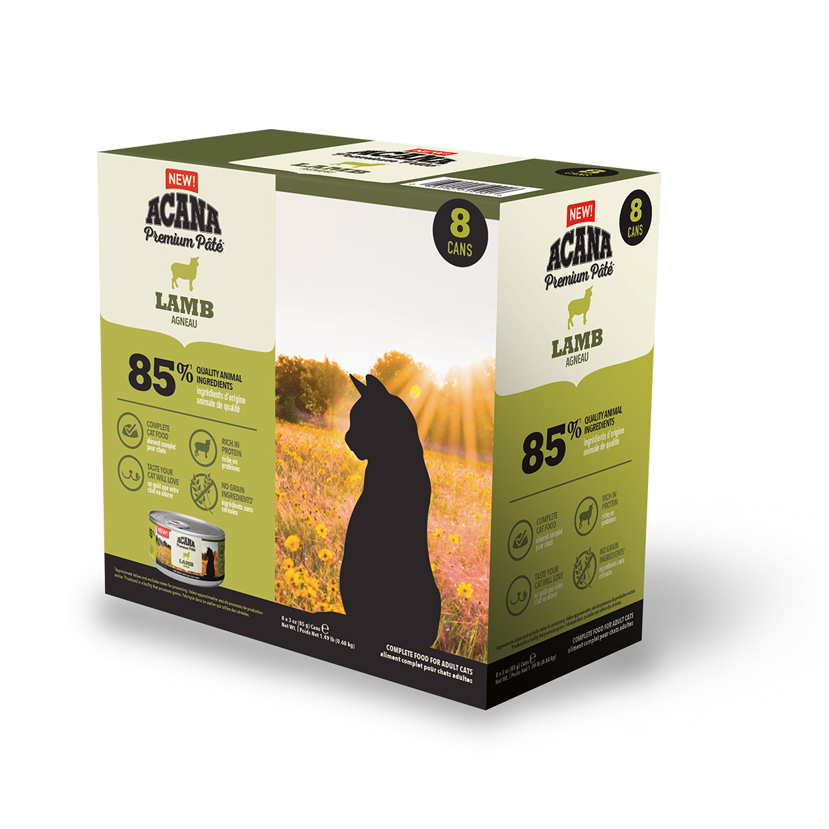 Levně ACANA Cat Premium Pâté jehněčí maso 8 × 85 g