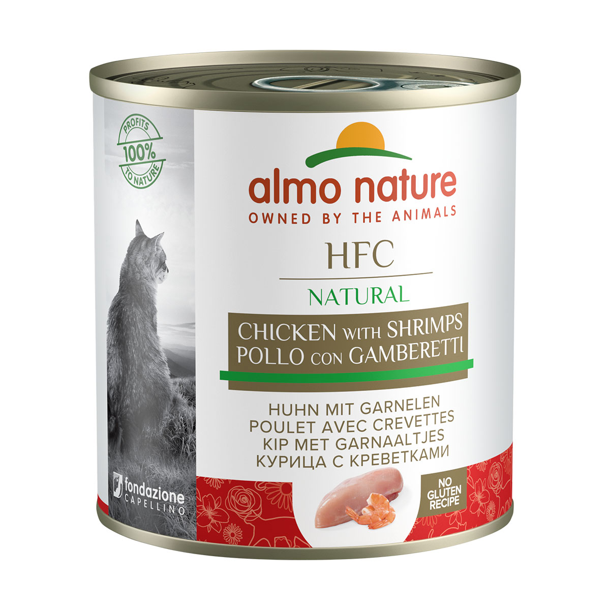 Levně Almo Nature Classic krmivo pro kočky, 12× 280 g Kuře a krevety
