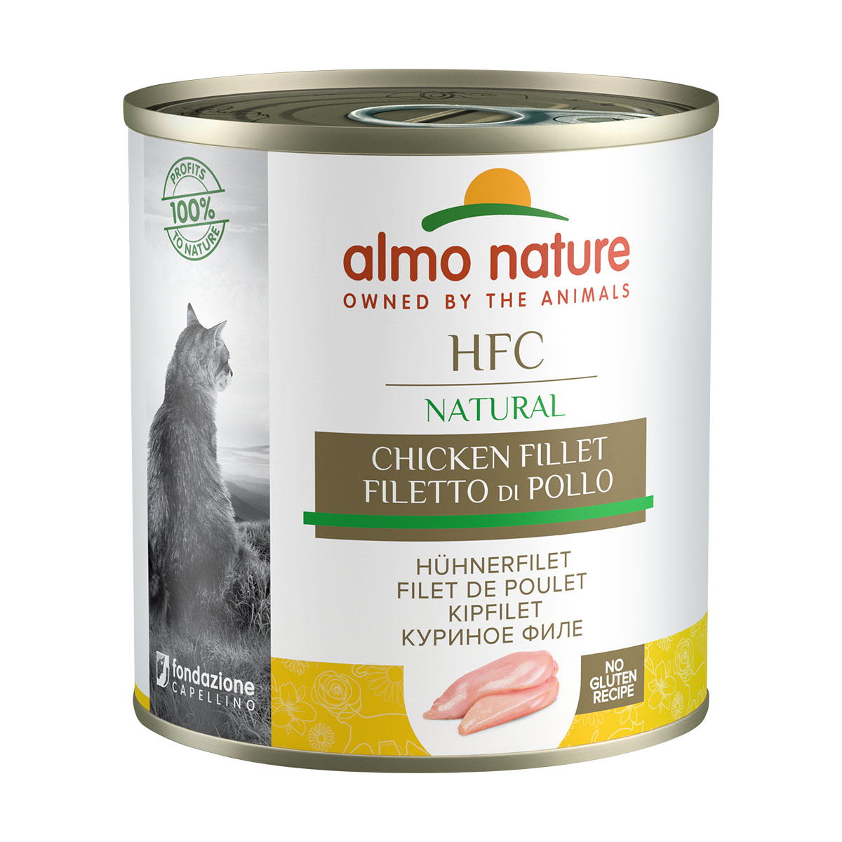 Almo Nature Classic krmivo pro kočky, 12× 280 g Kuřecí filet