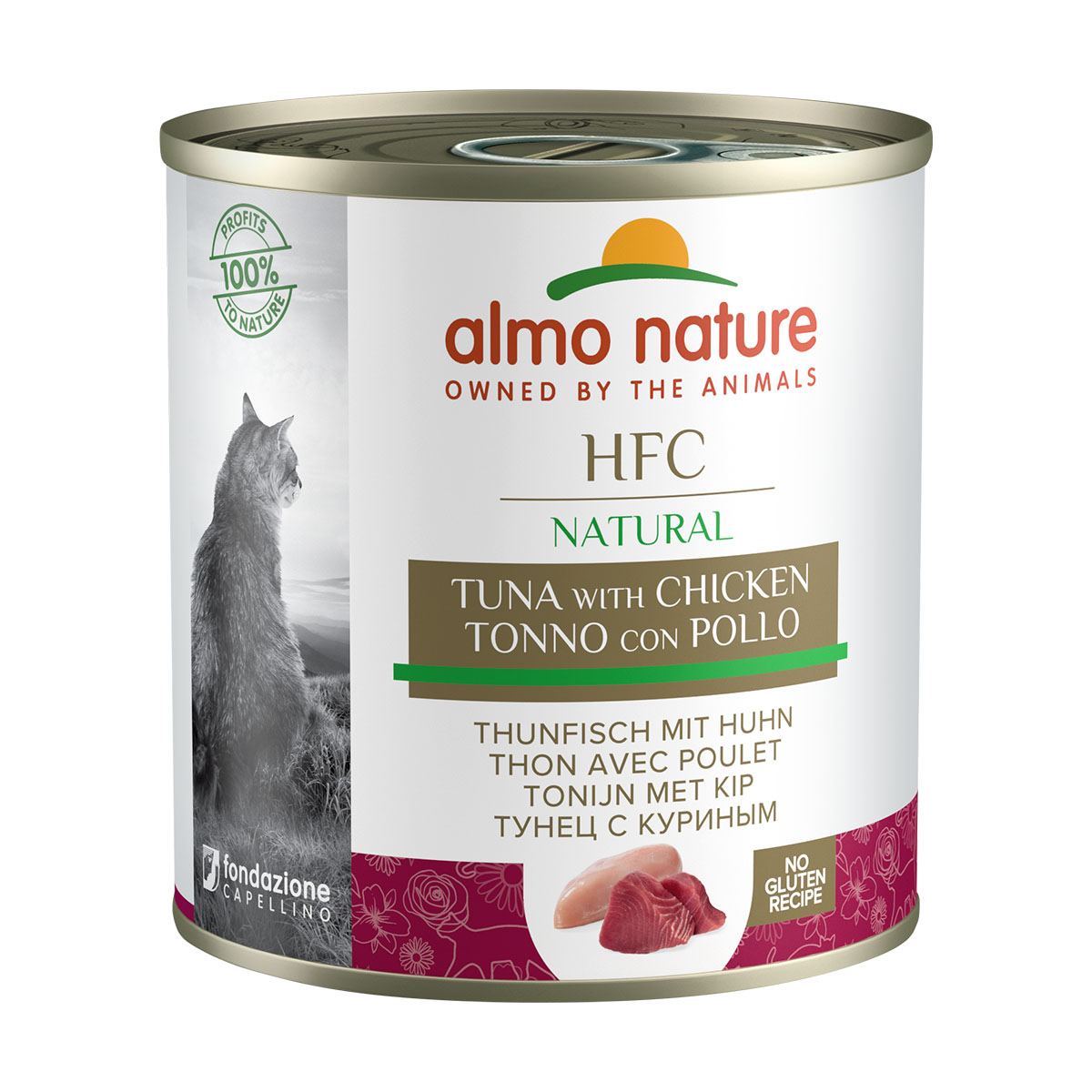 Levně Almo Nature Classic krmivo pro kočky, 12× 280 g S tuňákem a kuřecím masem