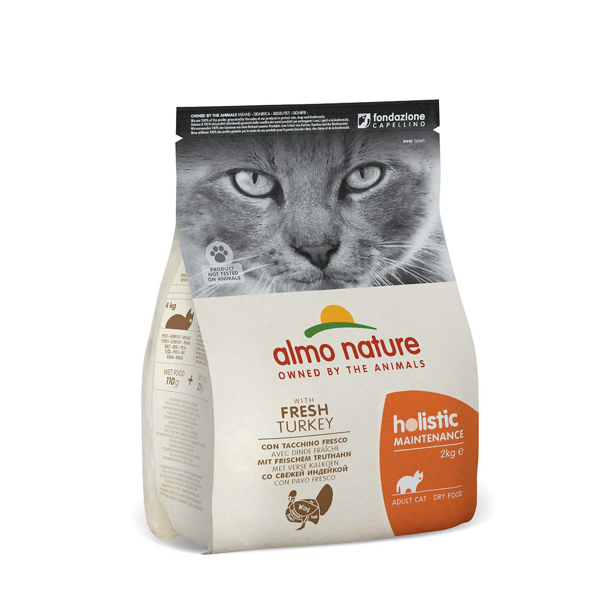 Almo Nature Holistic Cat s krocaním masem + rýží 2 kg