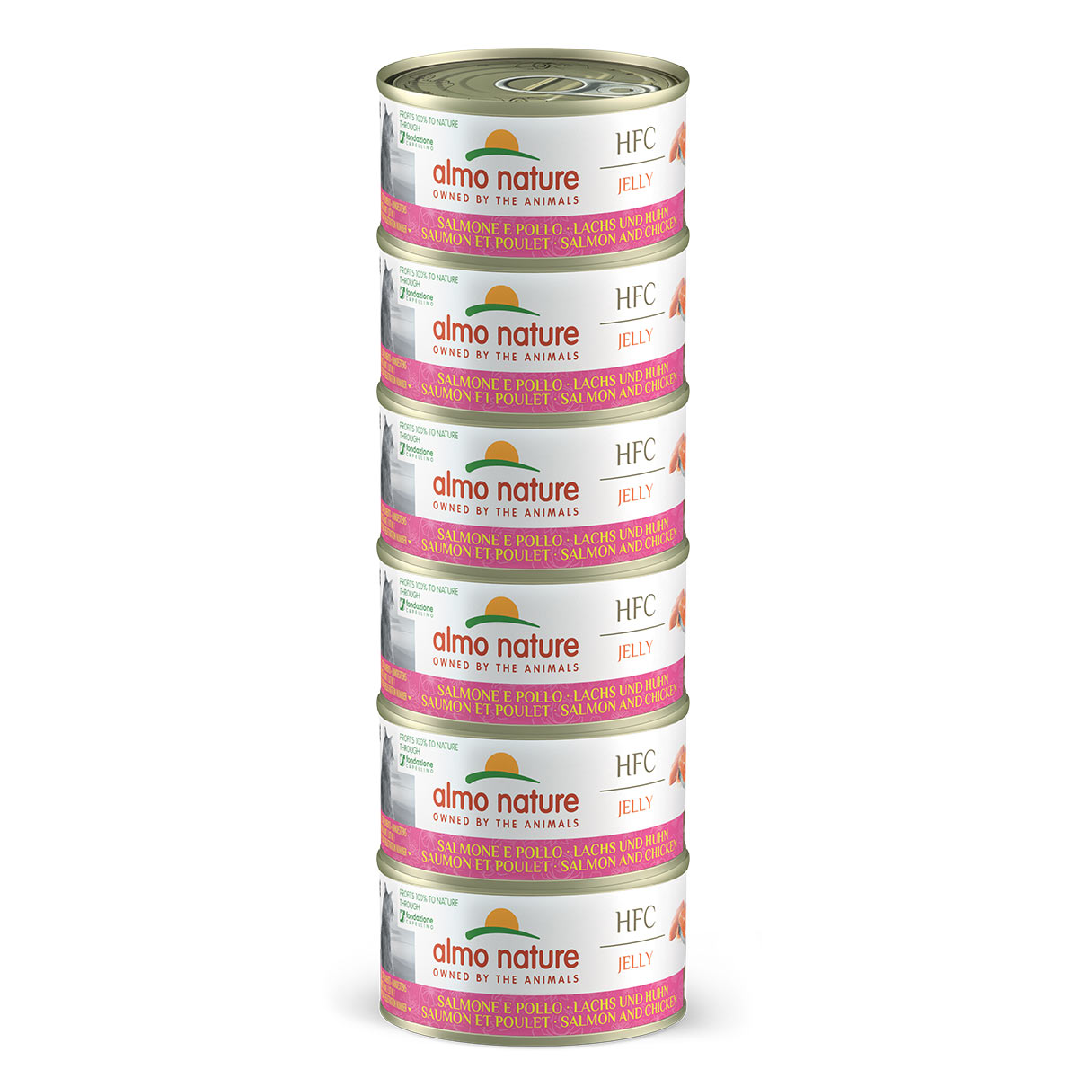 Almo Nature HFC Jelly Megapack Lachs &amp; Huhn 6x70g