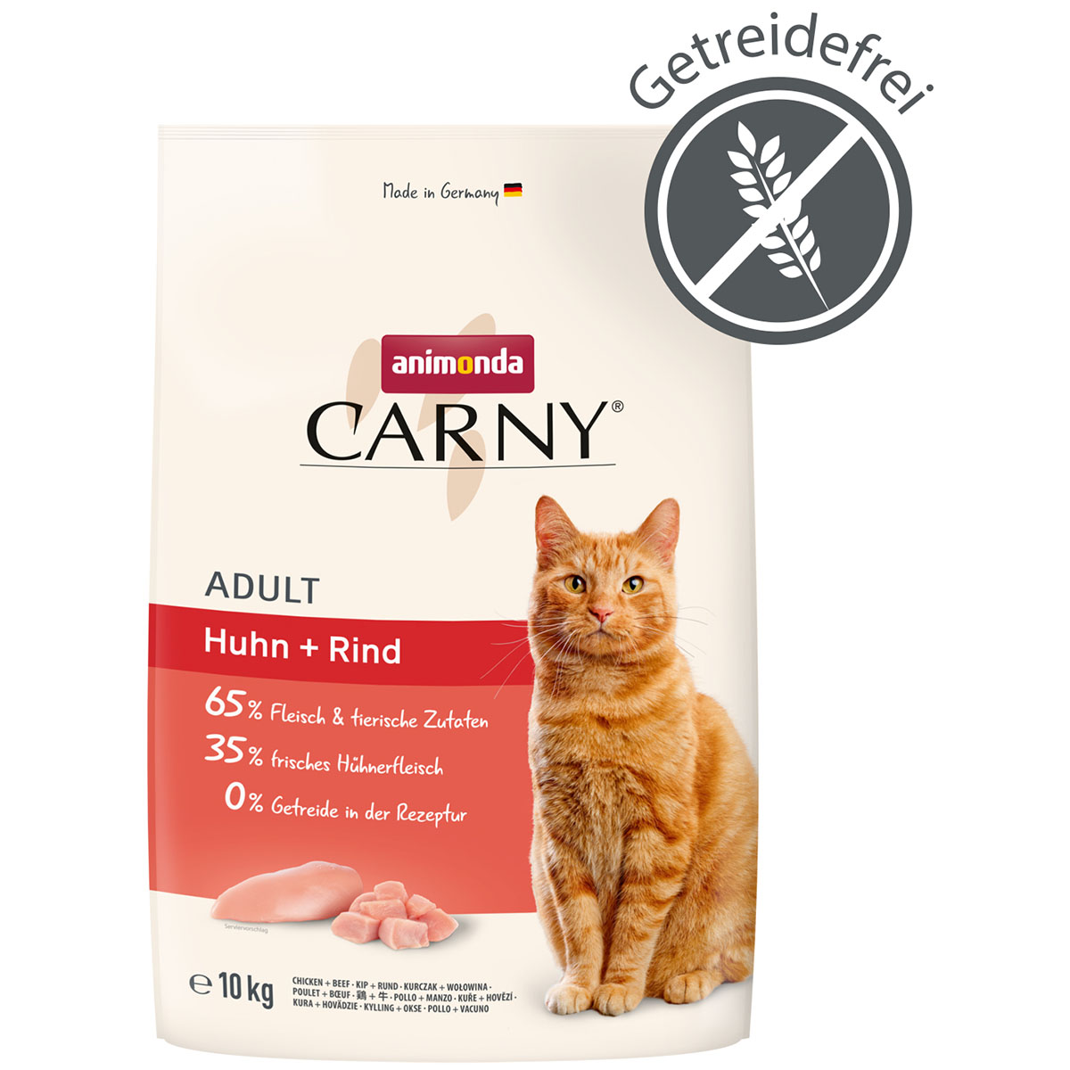 animonda Carny Adult kuře a hovězí 10 kg