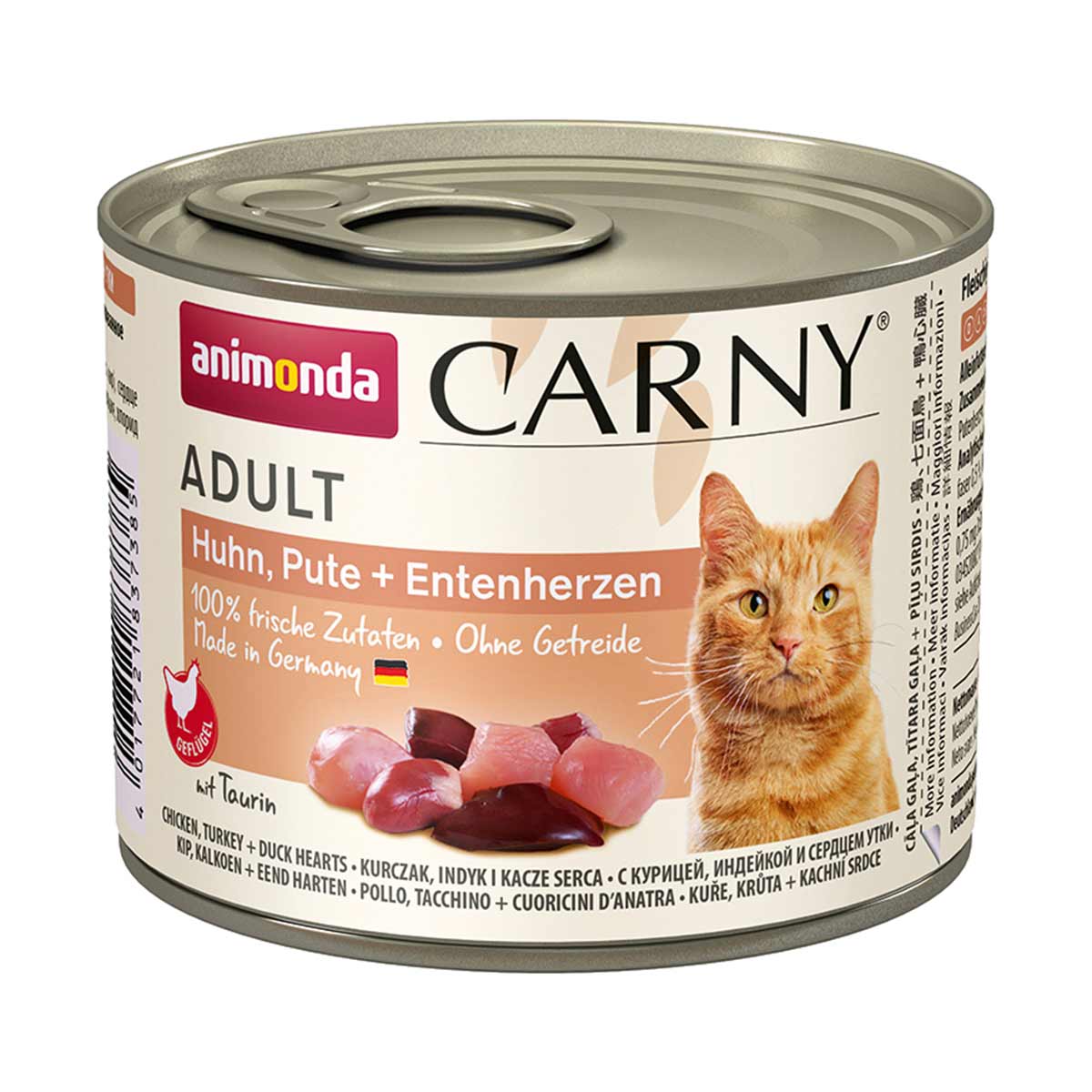 Animonda Carny Adult kuřecí a krůtí maso & kachní srdíčka 24x200g