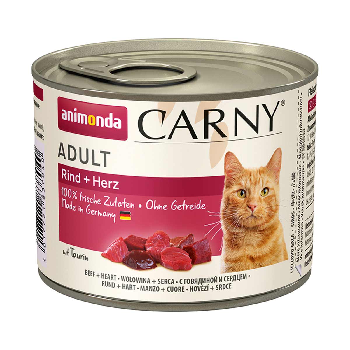 Animonda Carny Adult s hovězím masem a srdcem 6x200g