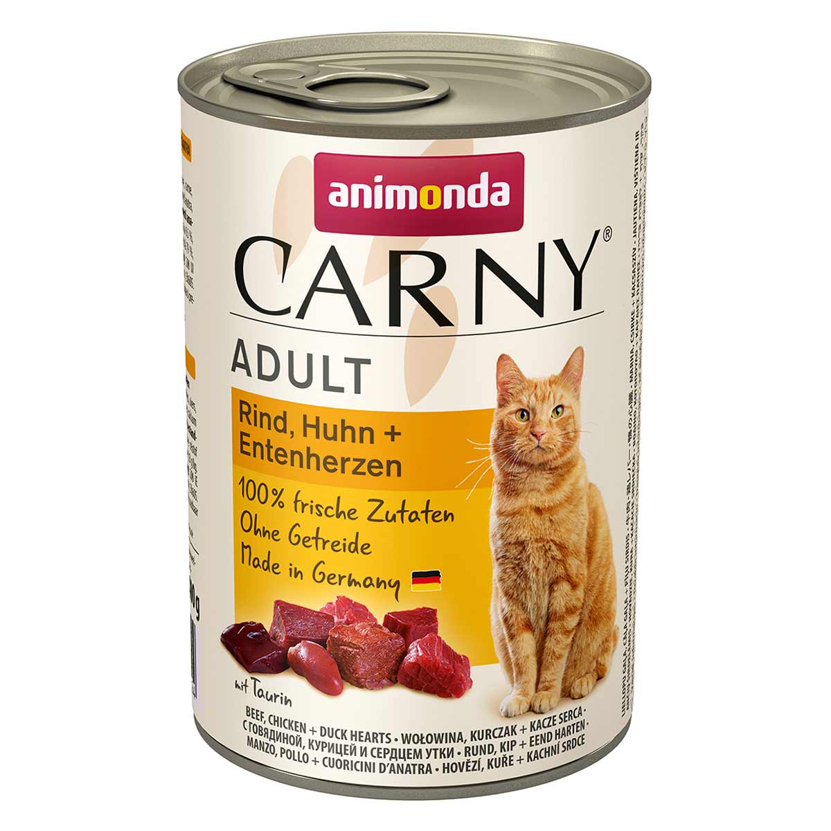 animonda Carny Adult Rind, Huhn und Entenherz 24x400g