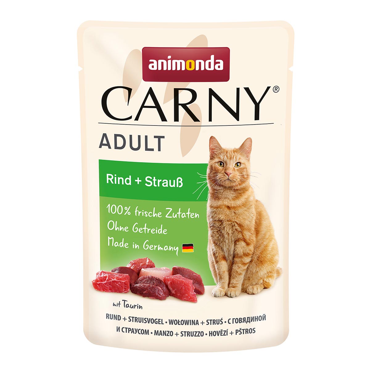 Levně Animonda Carny Adult hovězí a pštros 24x85g