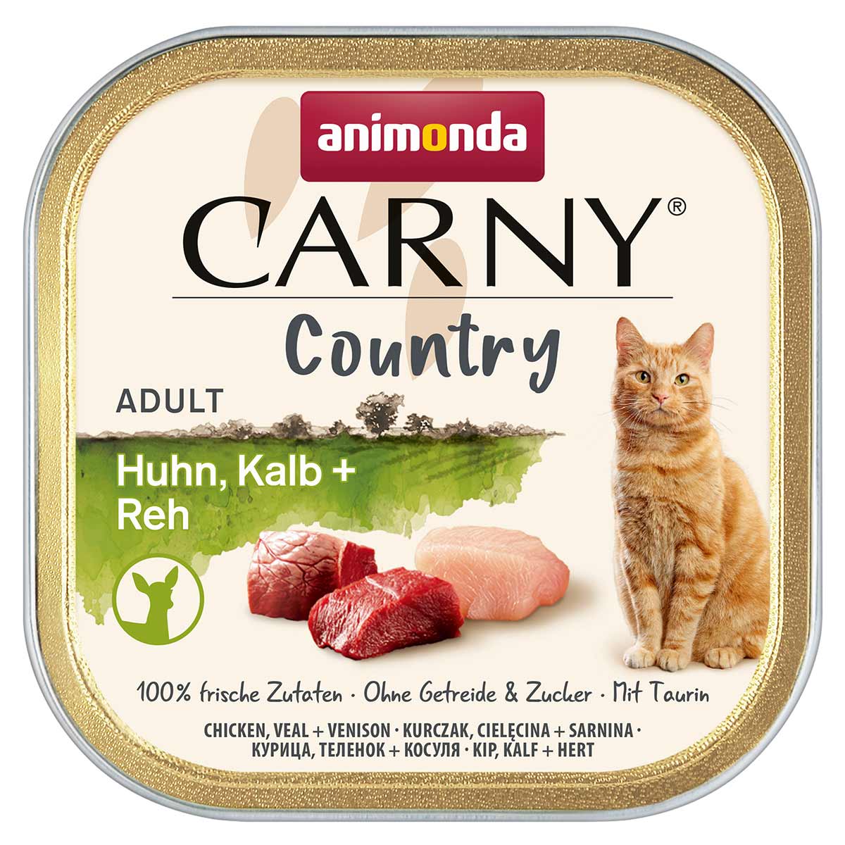 animonda Carny Adult Country Huhn, Kalb + Reh 32x100g
