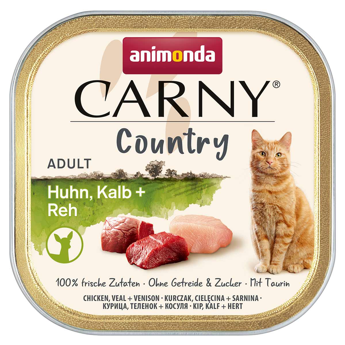 animonda Carny Adult Country Huhn, Kalb + Reh 32x100g animonda Carny Adult Country Huhn, Kalb + Reh 32x100g
