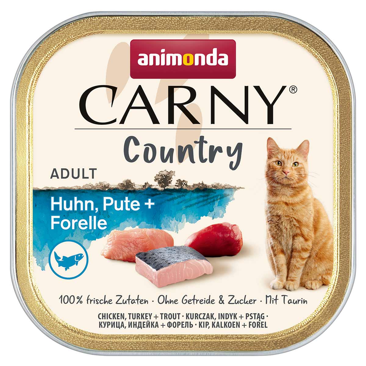 animonda Carny Adult Country kuřecí, krůtí + pstruh 32 × 100 g