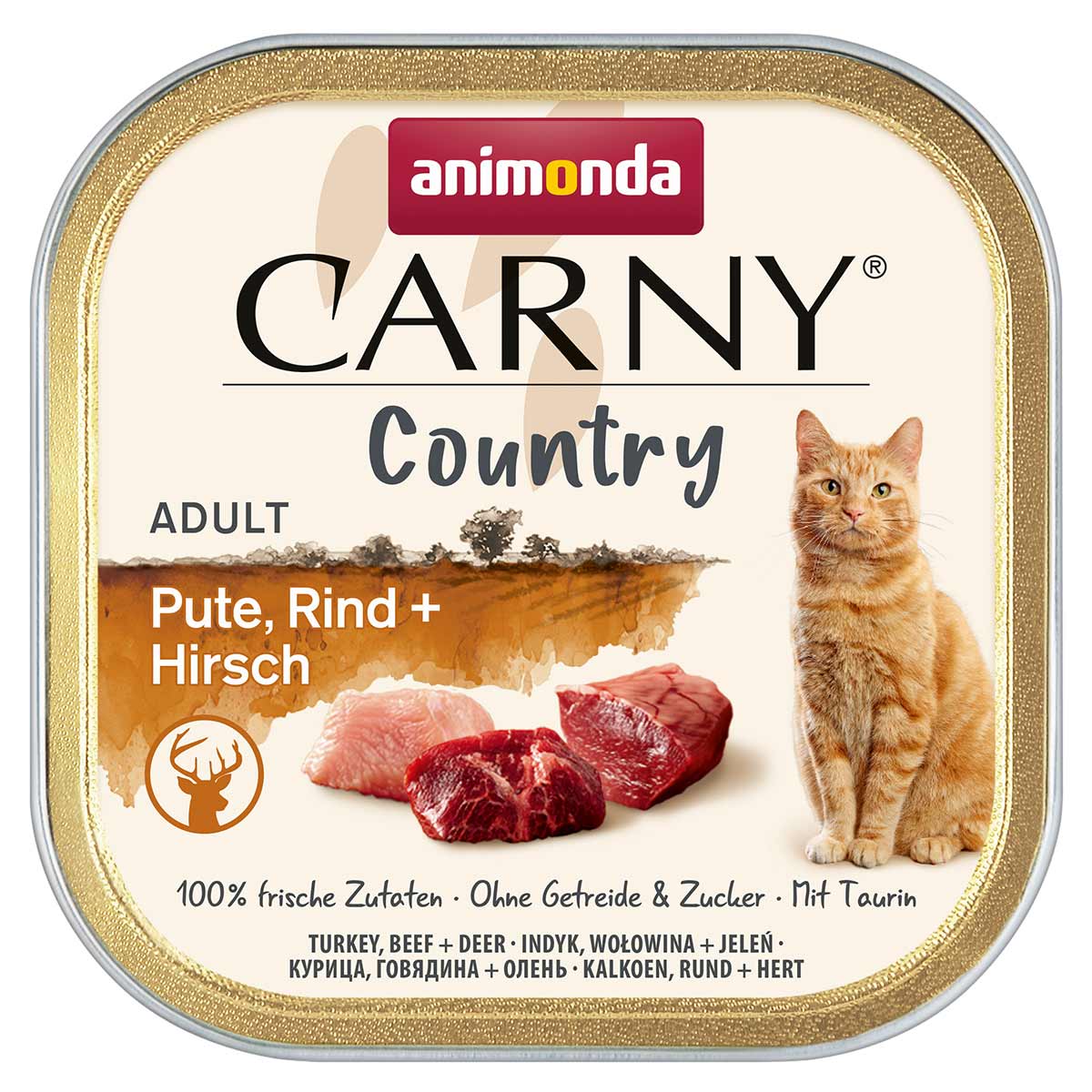 animonda Carny Adult Country krůtí, hovězí a jelení maso 32 × 100 g
