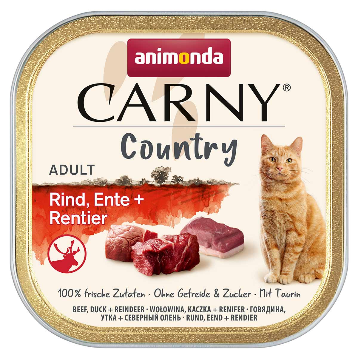 animonda Carny Adult Country Rind, Ente + Rentier 32x100g animonda Carny Adult Country Rind, Ente + Rentier 32x100g