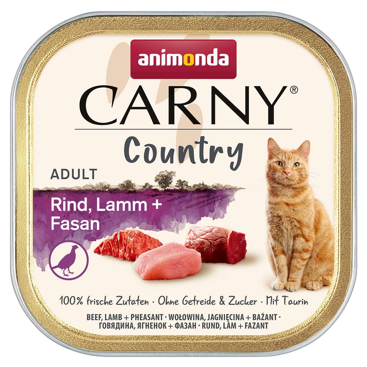 animonda Carny Adult Country hovězí, jehněčí a bažantí maso 32 × 100 g