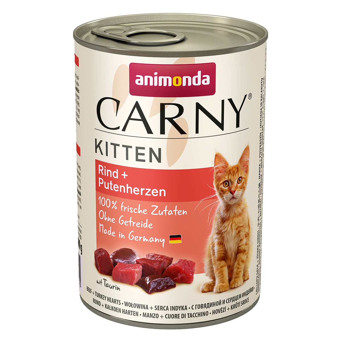 animonda Carny Kitten Rind und Putenherz 6x400g