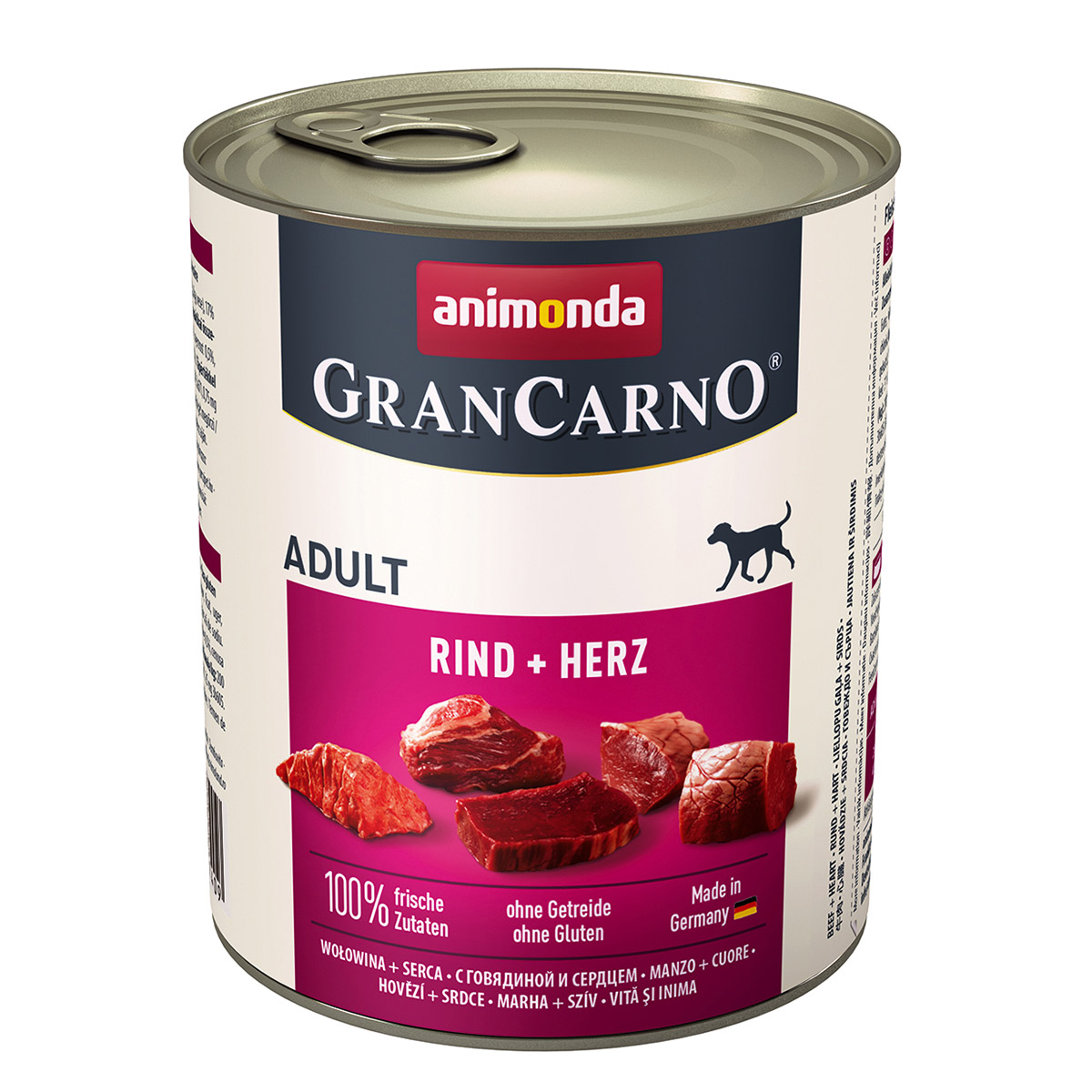 Animonda GranCarno Adult s hovězím a srdíčky 6x800g