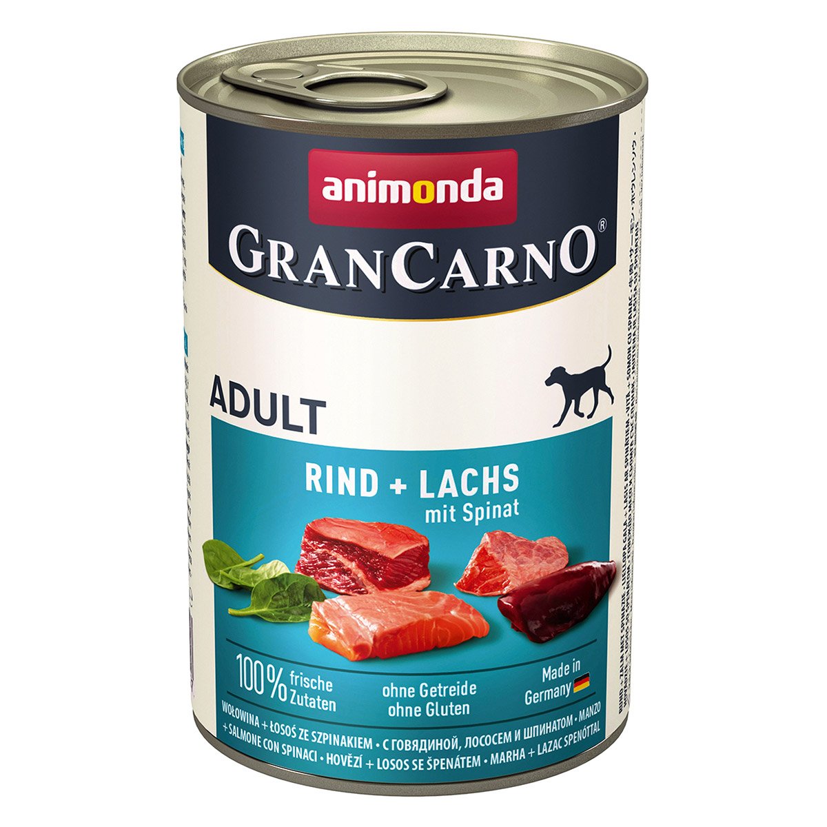 Animonda GranCarno Adult s hovězím masem, lososem a špenátem 24x400g