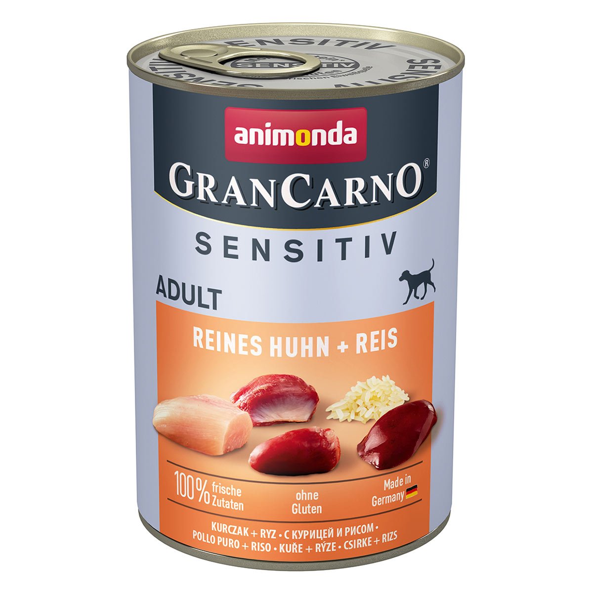 Animonda GranCarno Adult Sensitiv čisté kuřecí maso + rýže 6x400g