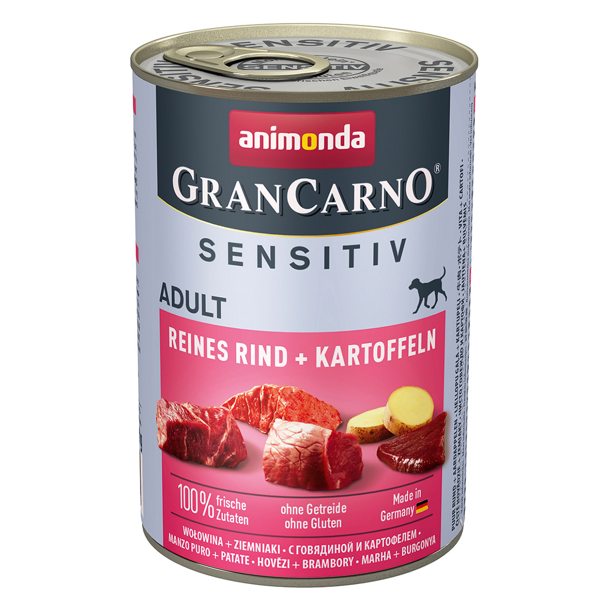 Animonda GranCarno Sensitiv čisté hovězí maso s bramborami 24x400g