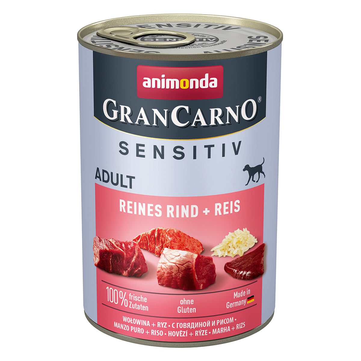 Animonda GranCarno Adult Sensitiv čisté hovězí maso + rýže 6x400g