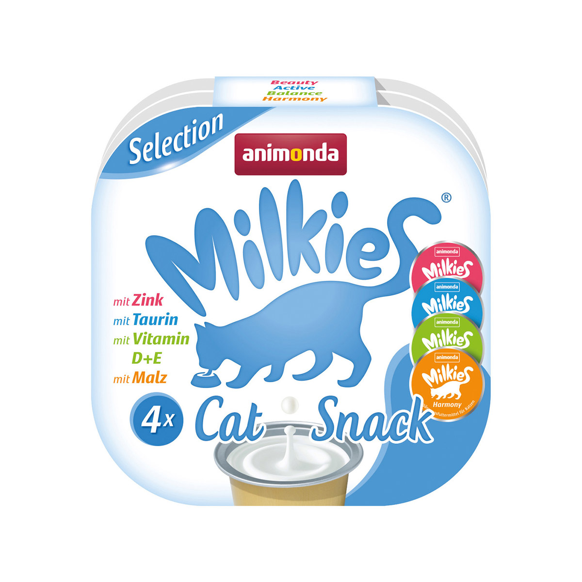 Levně animonda Milkies Adult Selection 4 Cups 4× 15 g