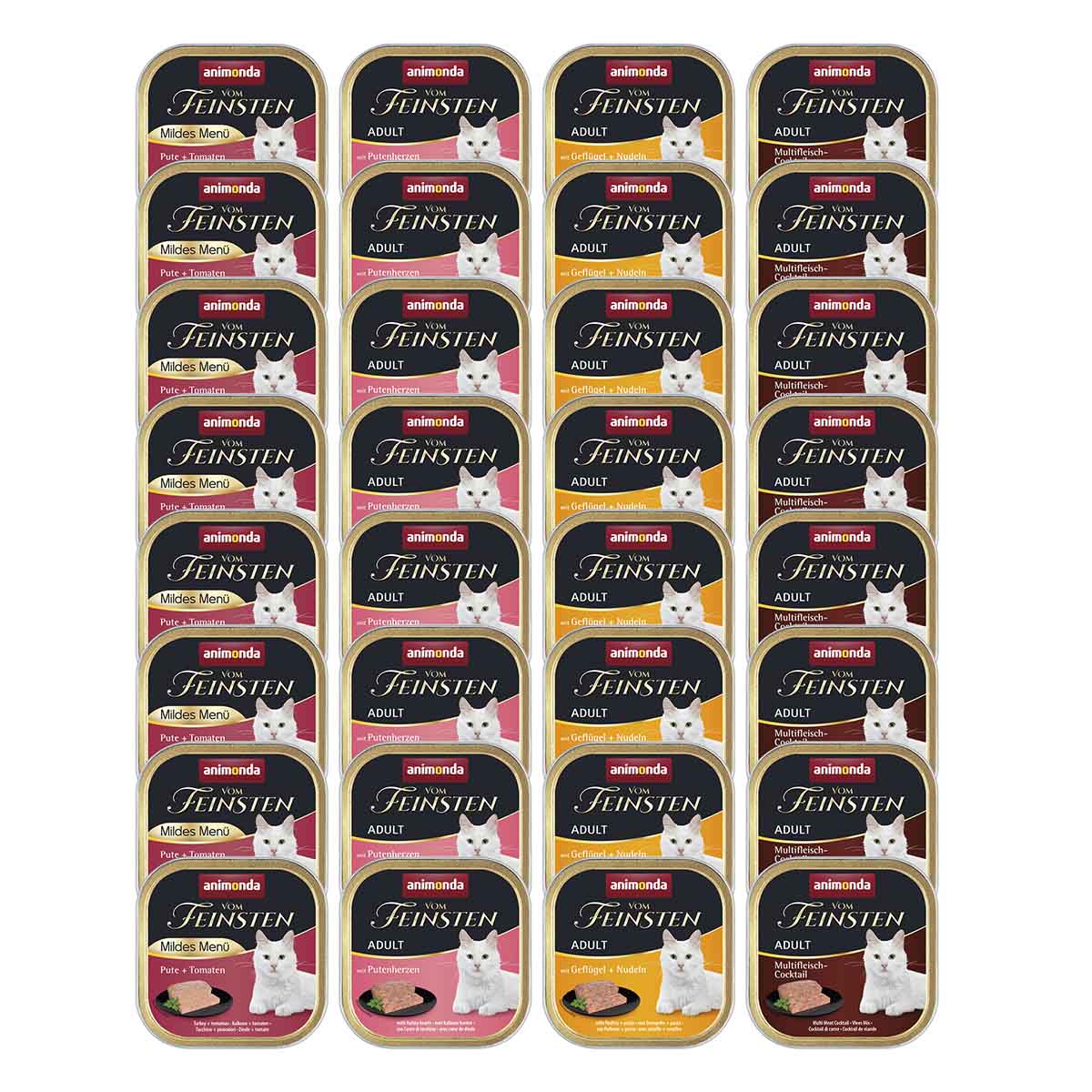 animonda vom Feinsten Adult Fleisch Vielfalt Geflügel 64x100g animonda vom Feinsten Adult Fleisch Vielfalt Geflügel 64x100g