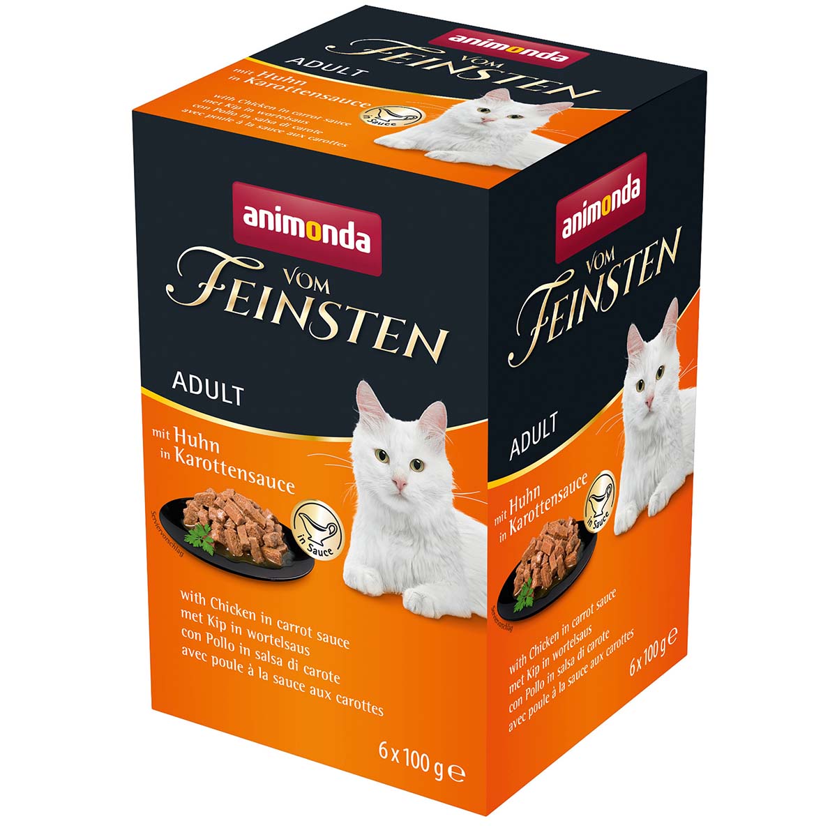 animonda vom Feinsten Adult mit Huhn in Karottensauce 6x100g
