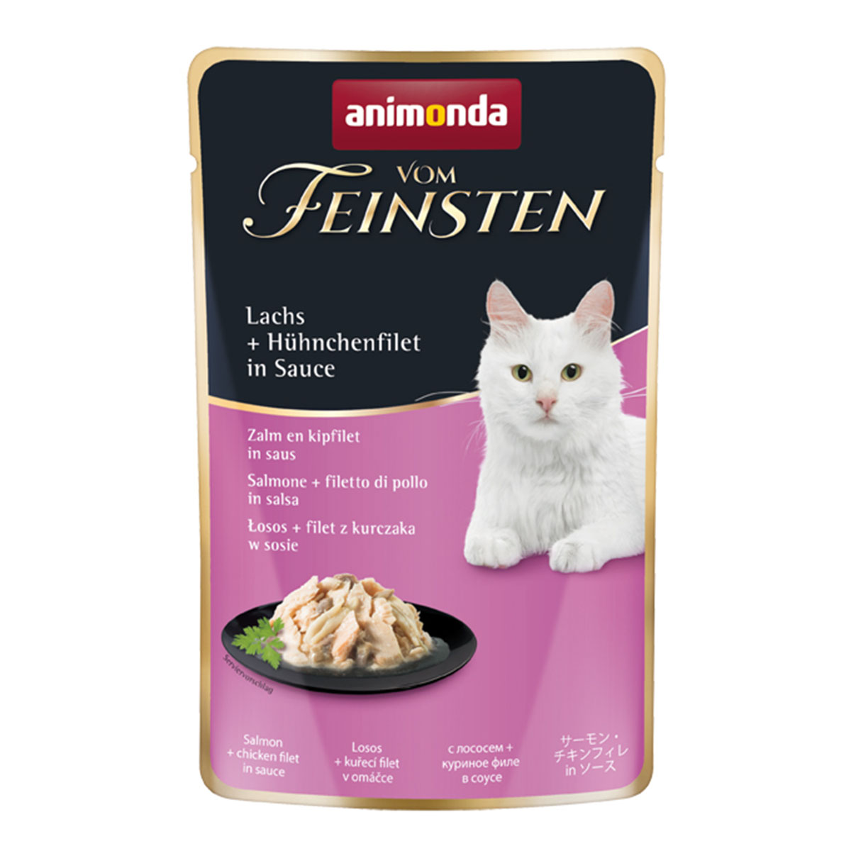 Animonda Vom Feinsten s lososem a kuřecím filé v omáčce 18x50g