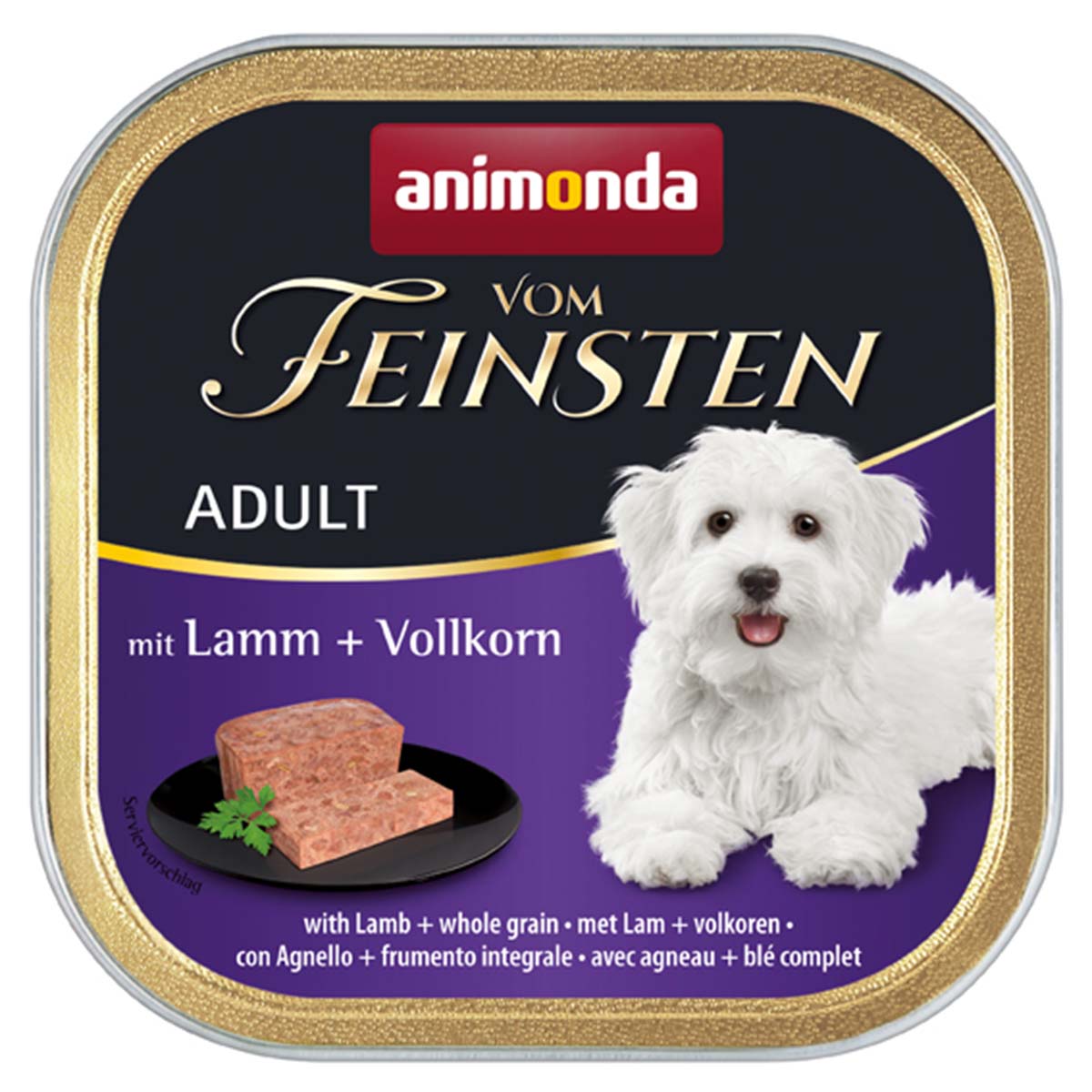 Animonda Vom Feinsten Adult s jehněčím masem a celozrnnými obilovinami 22x150g