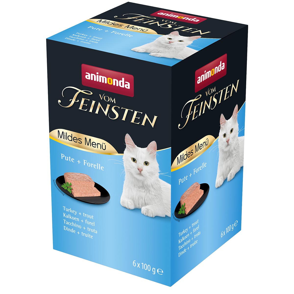 Animonda Vom Feinsten Adult Mildes Menü krůta a pstruh 32x100g