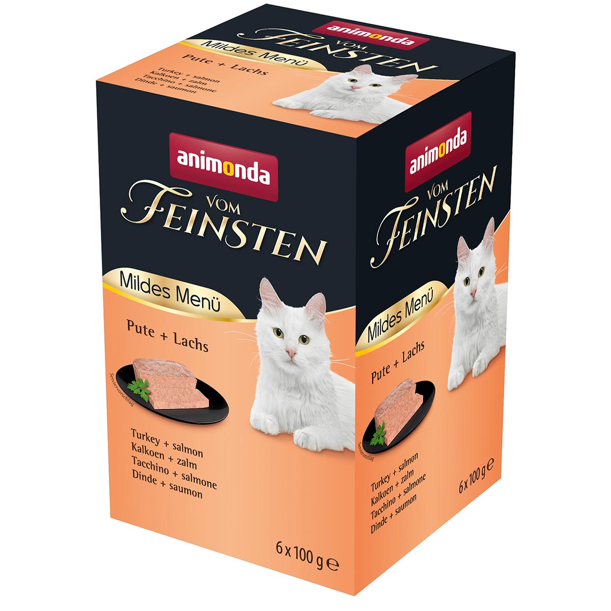 Animonda Vom Feinsten Adult Mildes Menü krůta a losos 32x100g