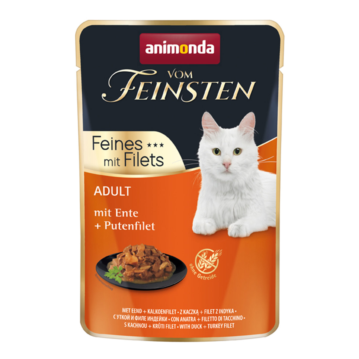 Animonda Vom Feinsten Adult Feine Filets kuřecí a krůtí filety 18x85g